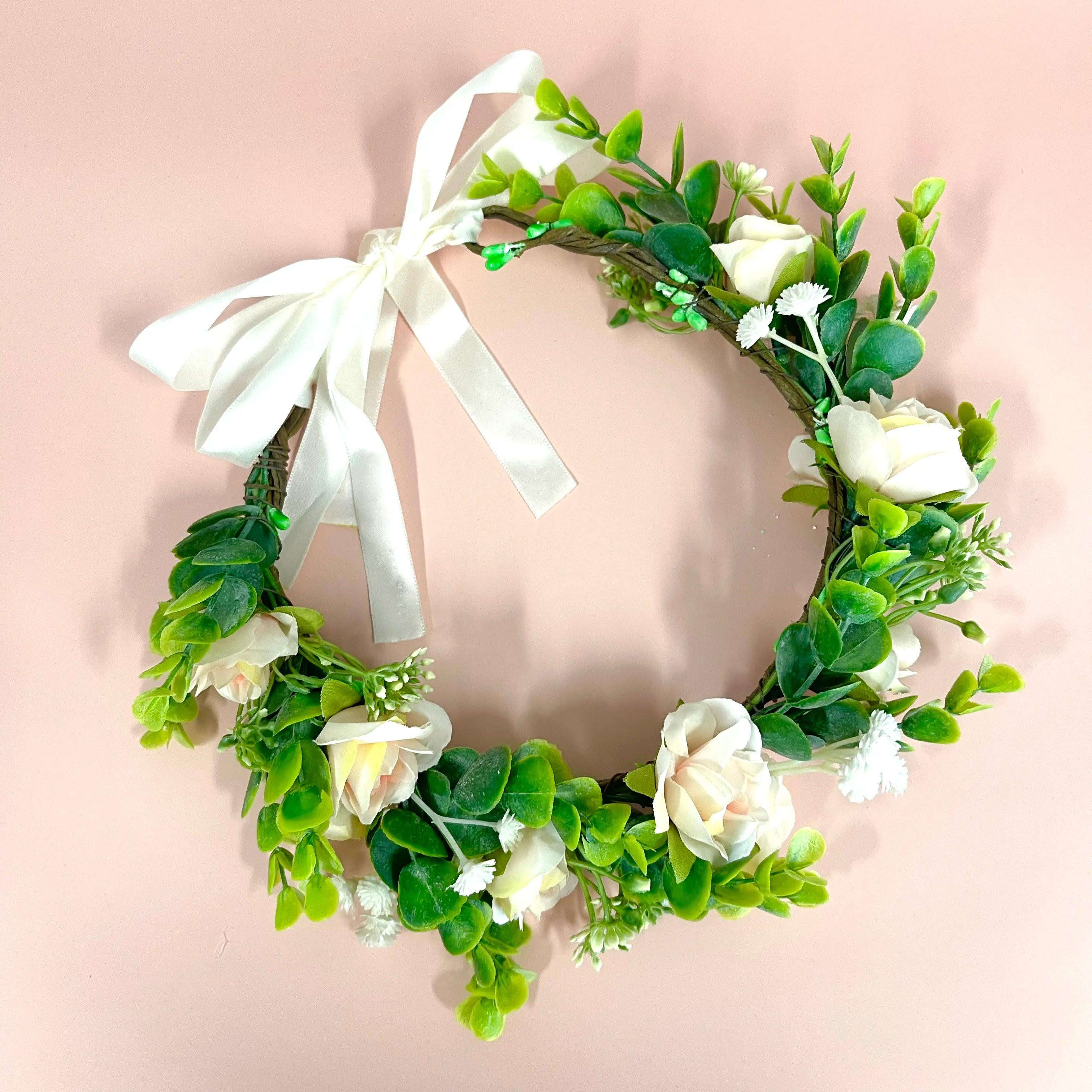 Flower crown | SUGAR SUGAR, Rose Fields peach flower headband