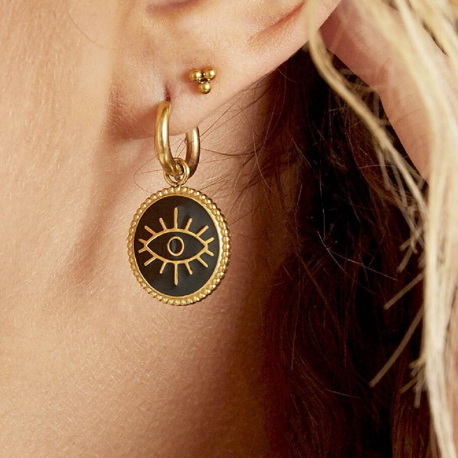 FRENCH RIVIERA | Mintria – nappikorvakorut kirurginteräksestä (hopea)