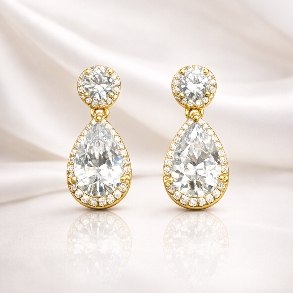 FRENCH RIVIERA|Angeline Earrings -kullanväriset pisarakorvakorut