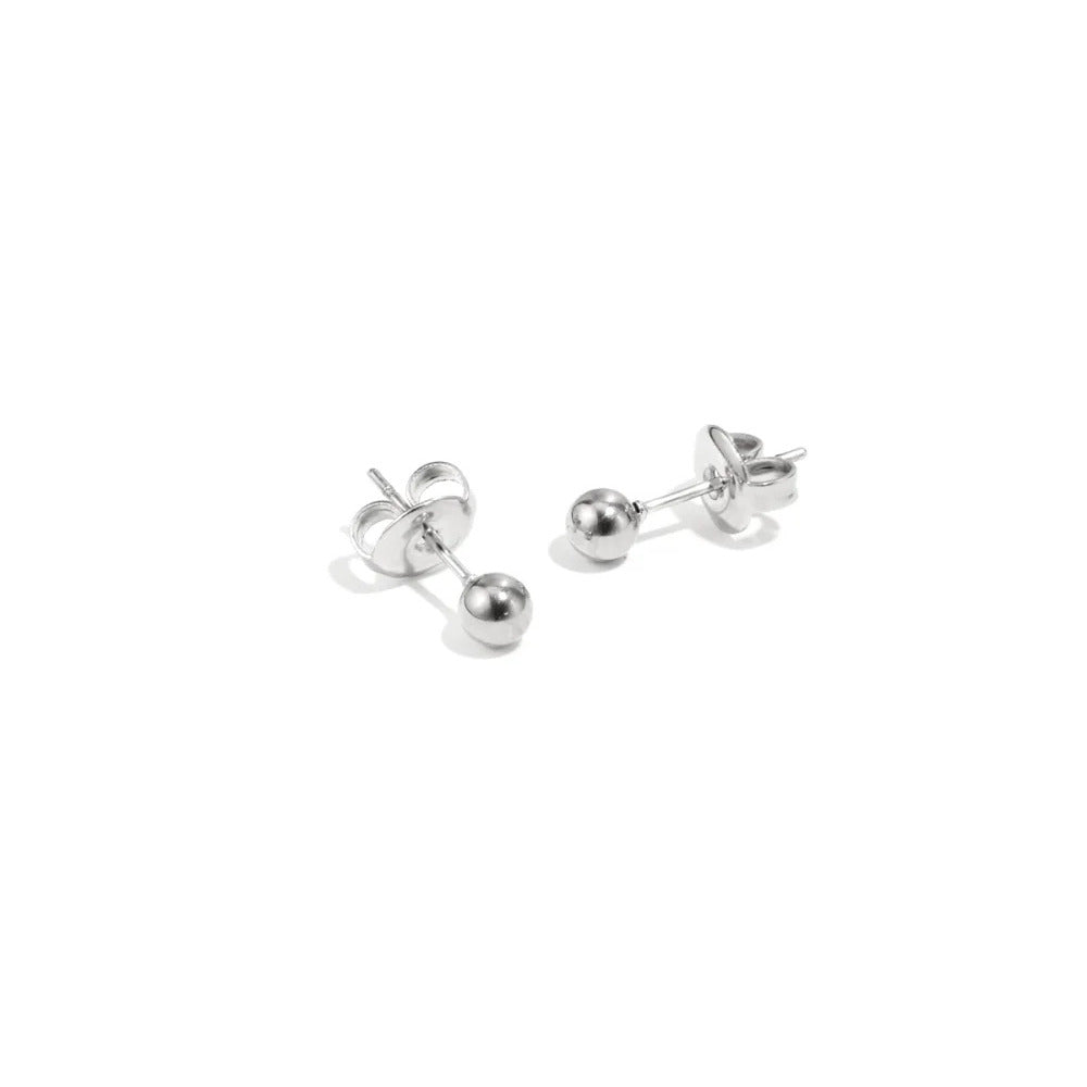 FRENCH RIVIERA | Mini Dot – 2,5 mm nappikorvakorut (hopea)