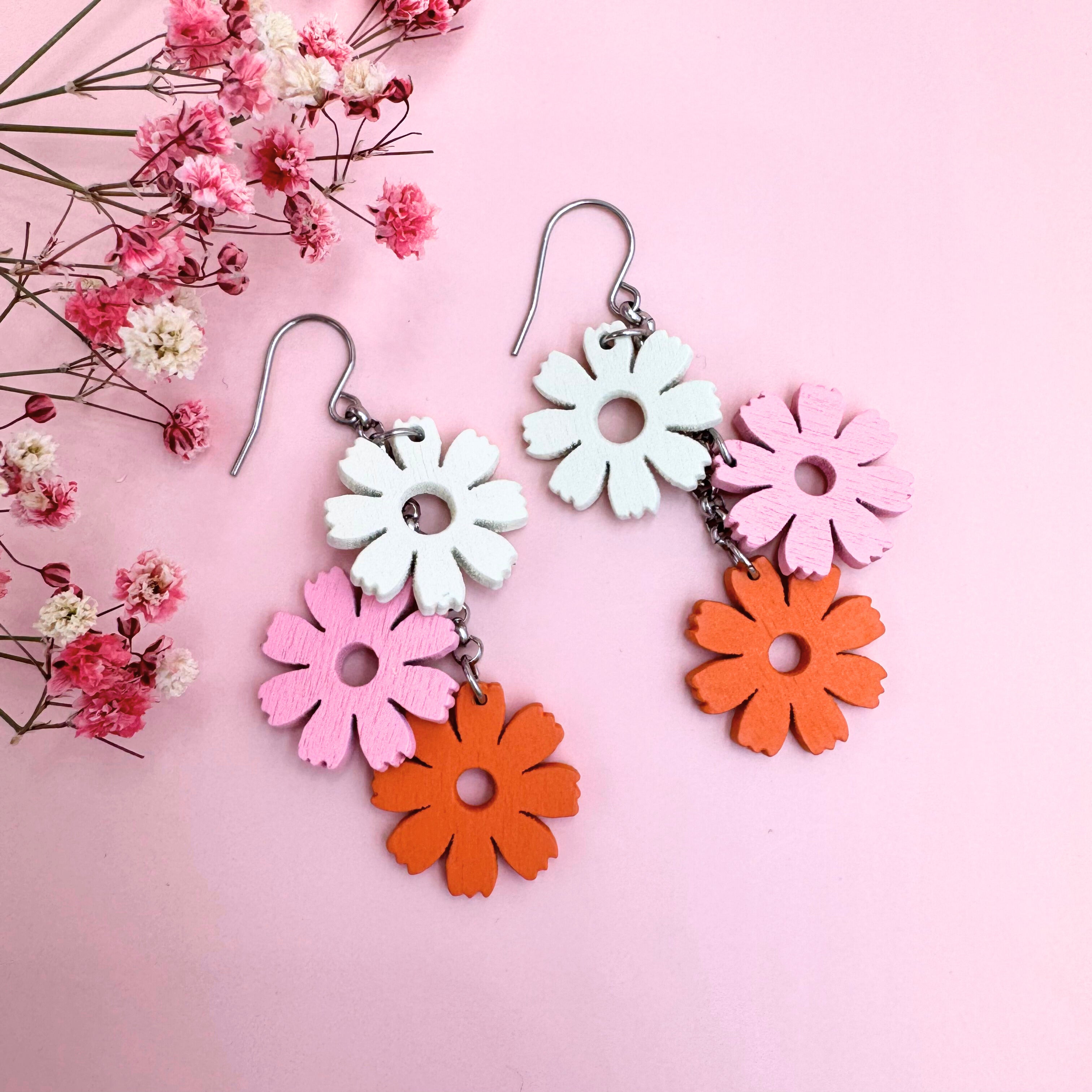 Puukorvakorut, Suvituuli (puukorvakorut kukkasin)