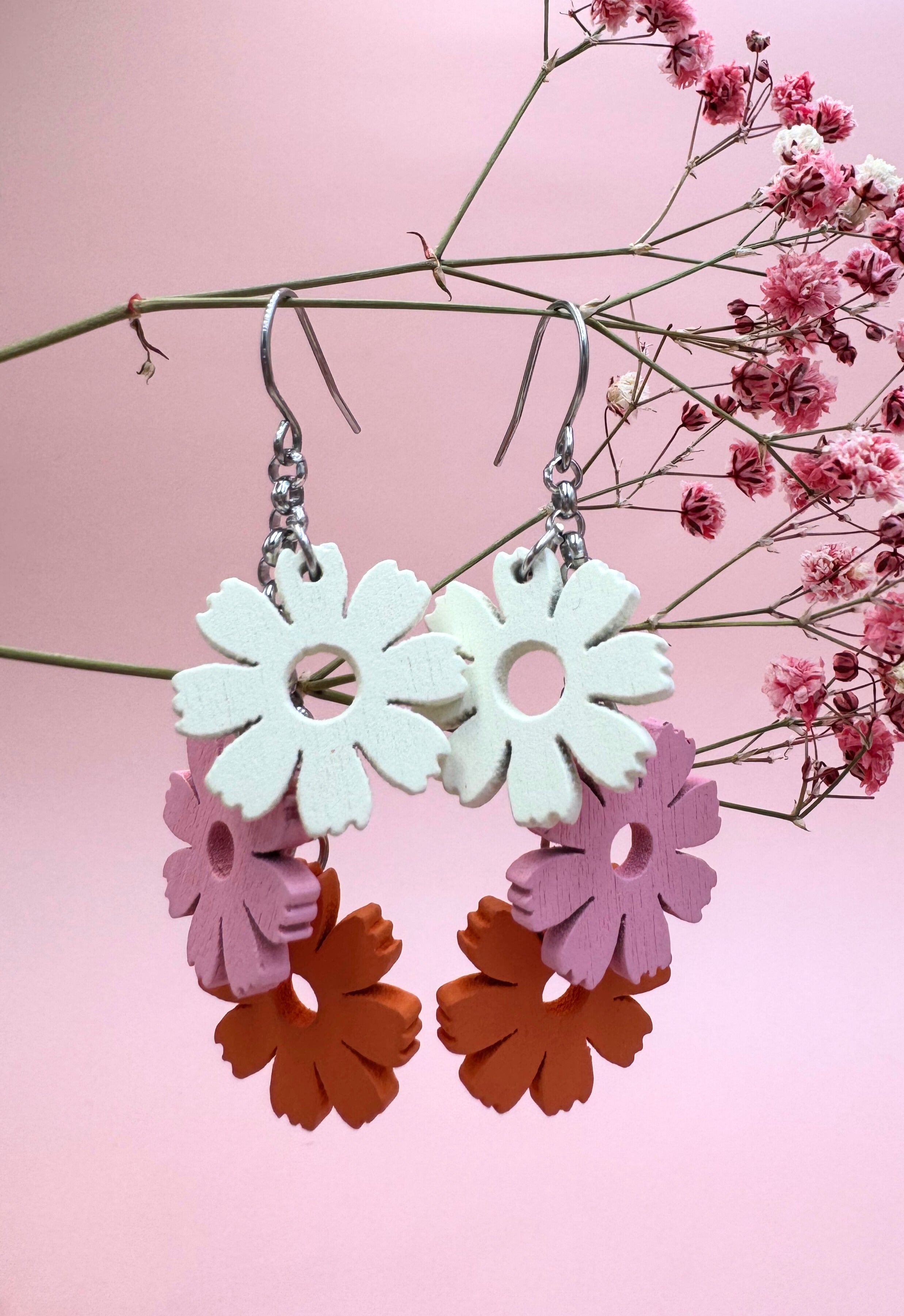 Puukorvakorut, Suvituuli (puukorvakorut kukkasin)