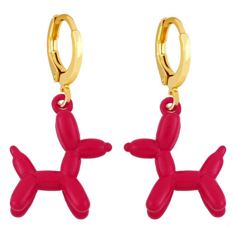 Korvakorut, Balloon Dog -koirakorvakorut (punainen)