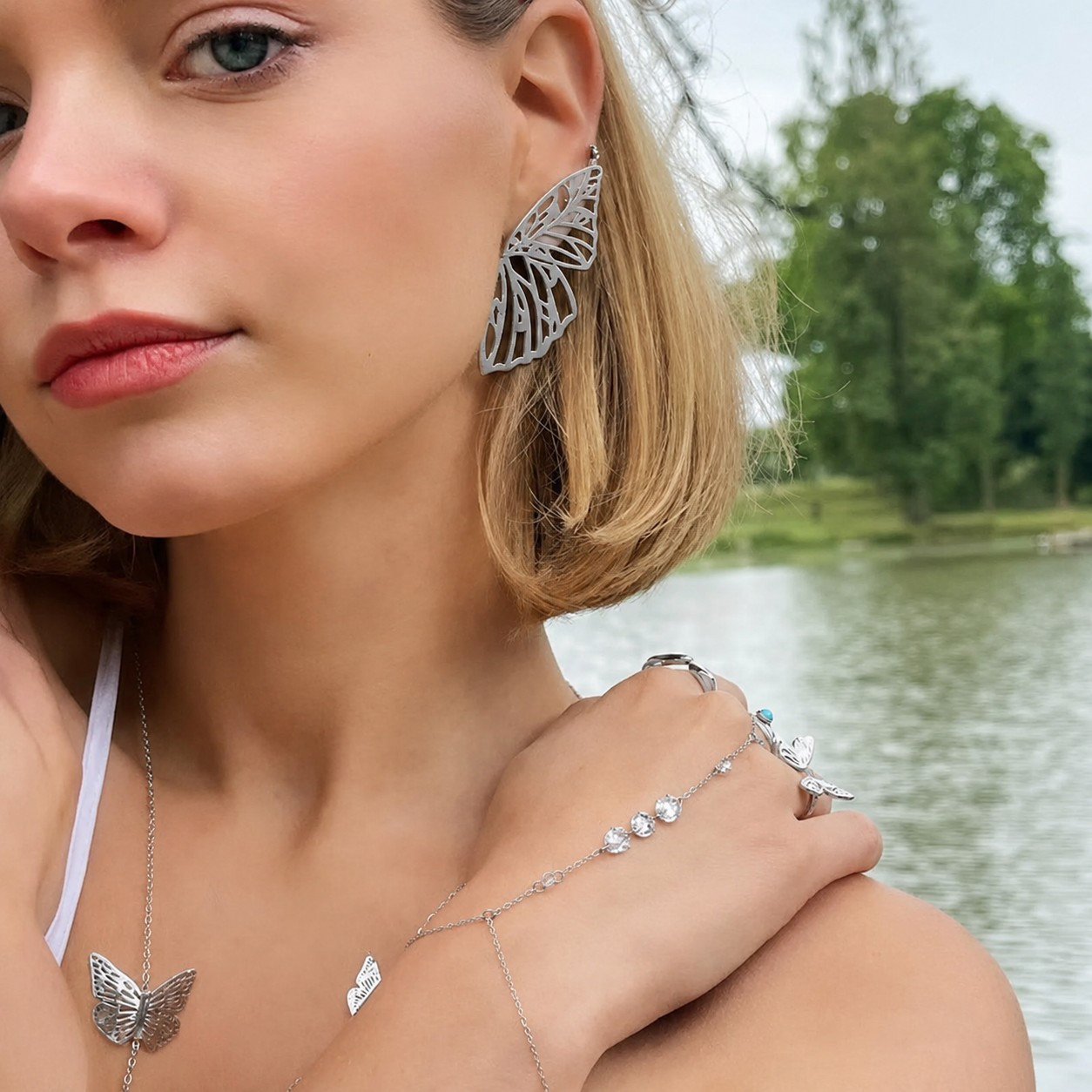 FRENCH RIVIERA | Sea Poem – anklet with shell and pearls