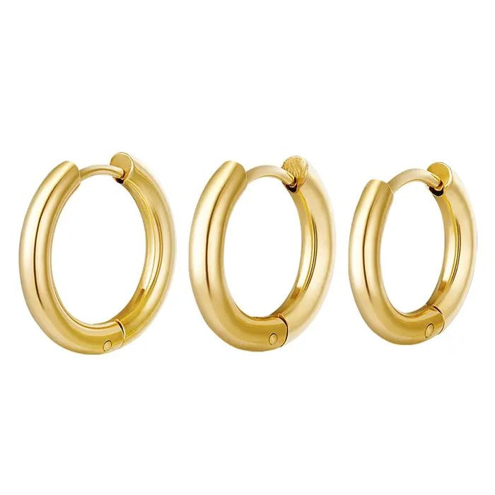 FRENCH RIVIERA | Katie - set of three surgical steel rings (gold)