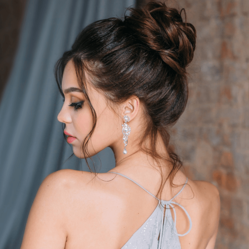 Korvakorut, ATHENA BRIDAL | Clarisse-kimaltavat helmikorvakorut