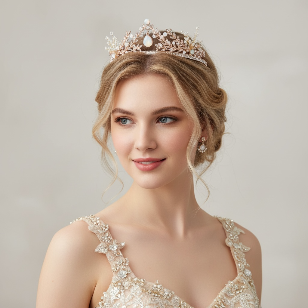 ROMANCE|Elegant Tiara in Rosegold