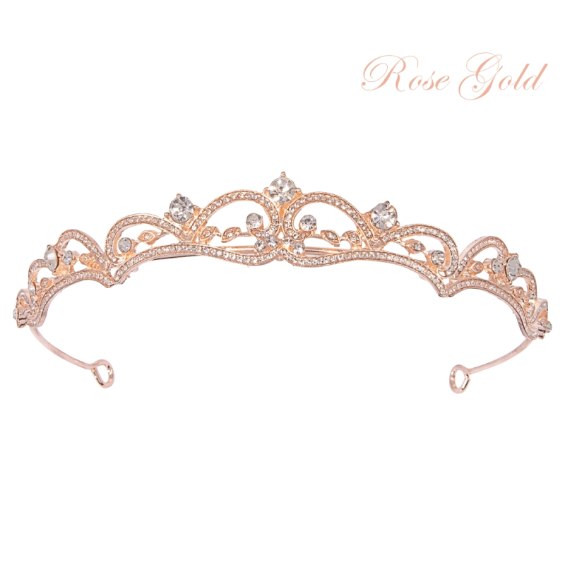 ATHENA BRIDAL, Sabine -ruusukultainen tiara