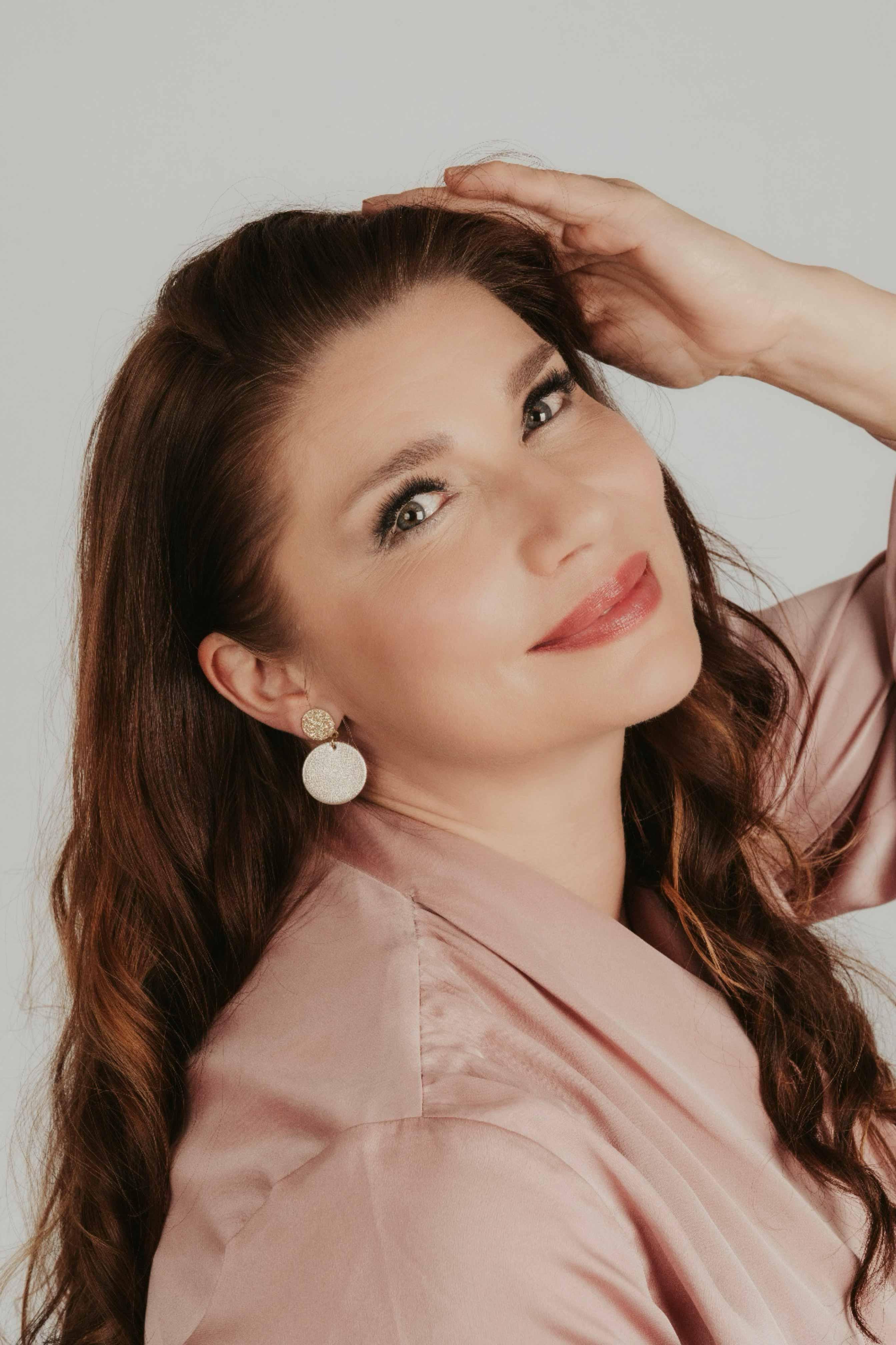 LEMPI®-korvakorut, Seela (beige / kulta kimallus)