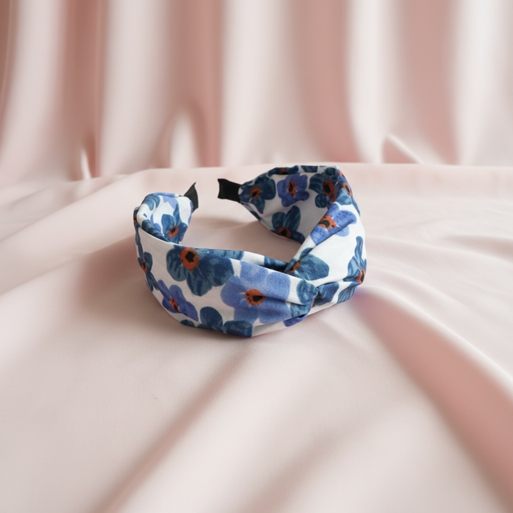 SUGAR SUGAR® | Meadow Garden COMFY – joustava hiuspanta (sininen)