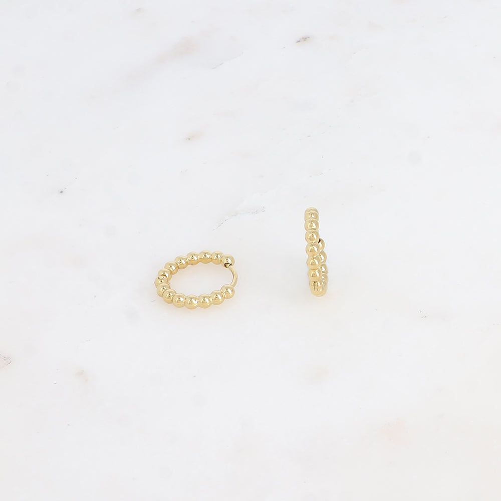 BOHM PARIS Joella korvakorut kultaisena pienillä palloilla