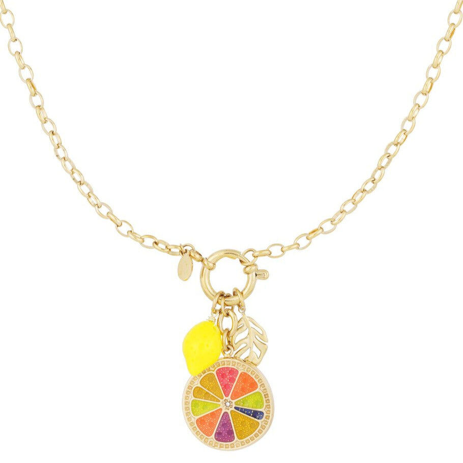 FRENCH RIVIERA | Lemon Drop – sitruunamaskottikaulakoru kirurginteräksestä