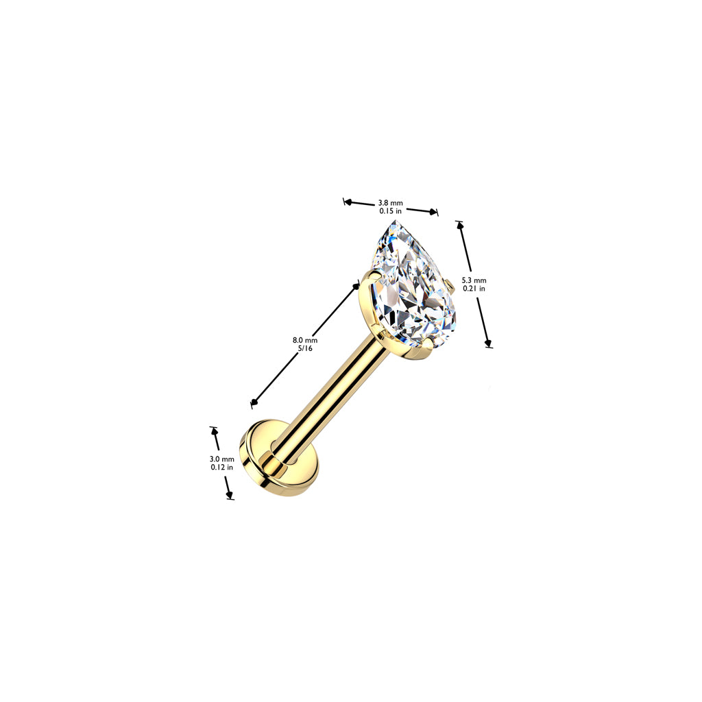 Titanium cartilage jewelry/tragus jewelry, Round Diamond Cut Top in Silver