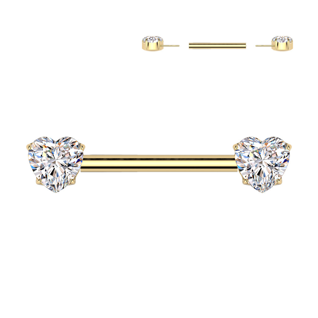 Push-in titanium nipple piercing Jewelry store Romeo & Julia