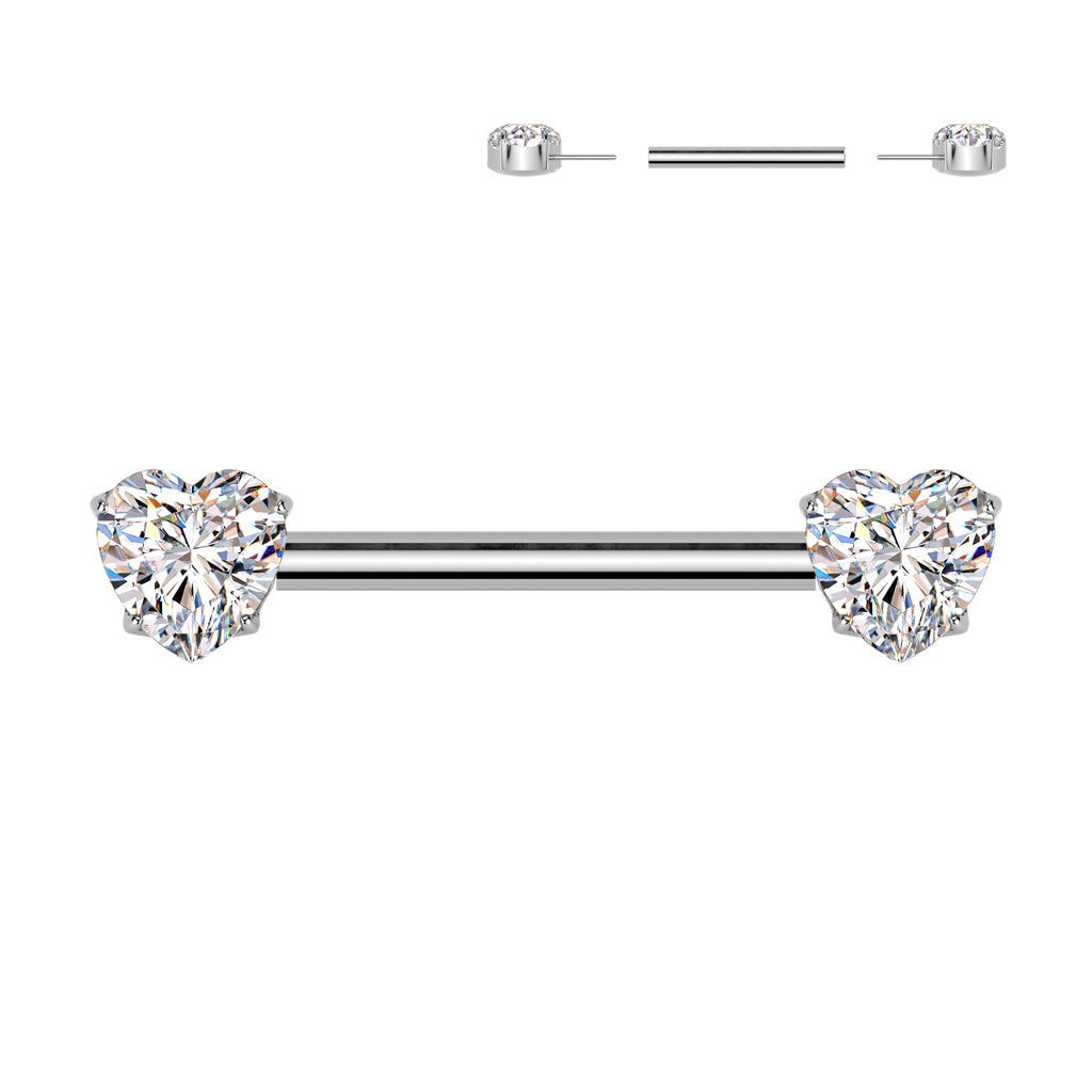 Push-in titanium nipple piercing Jewelry store Romeo & Julia