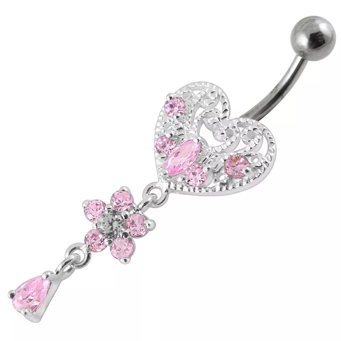 Titaaninapakoru, Taylor -vaaleanpunainen sydännapakoru roikkuvalla koristeella