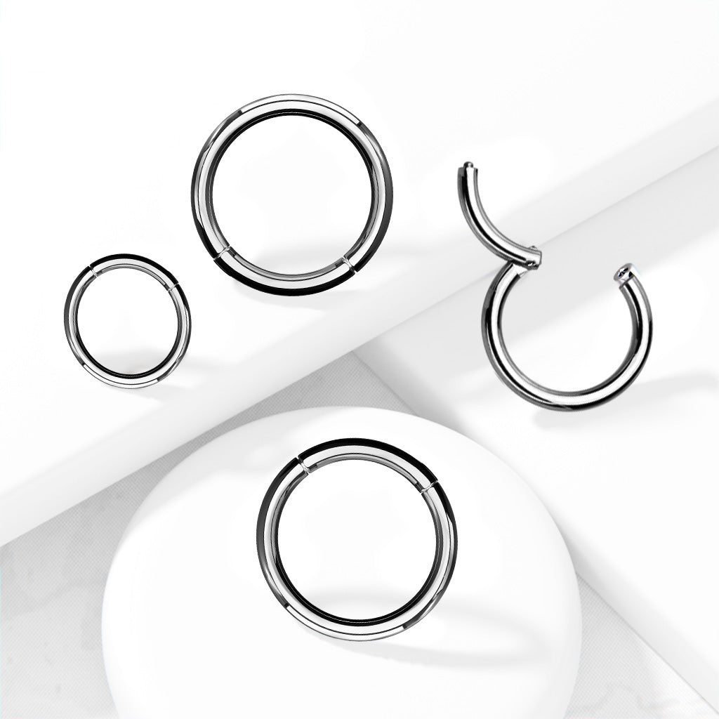 Piercing ring, 1mm Implant Grade Titanium Hinged Segment Rings
