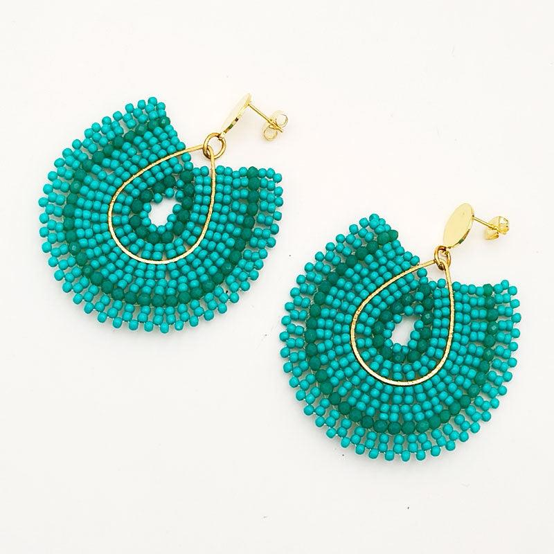 FRENCH RIVIERA | Gaby -karibianturkoosit kirurginteräskorvakorut