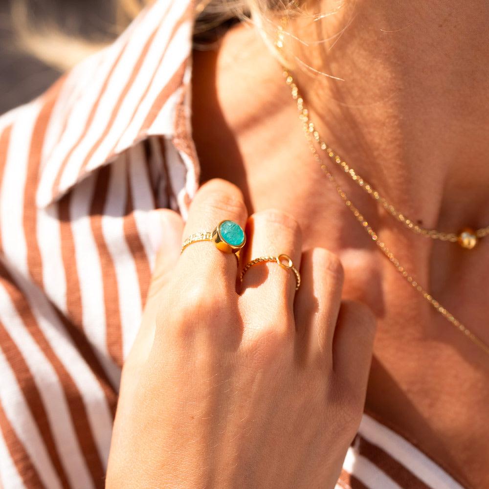 BOHM PARIS | Bague Rosina -kirurginterässormus ametistilla