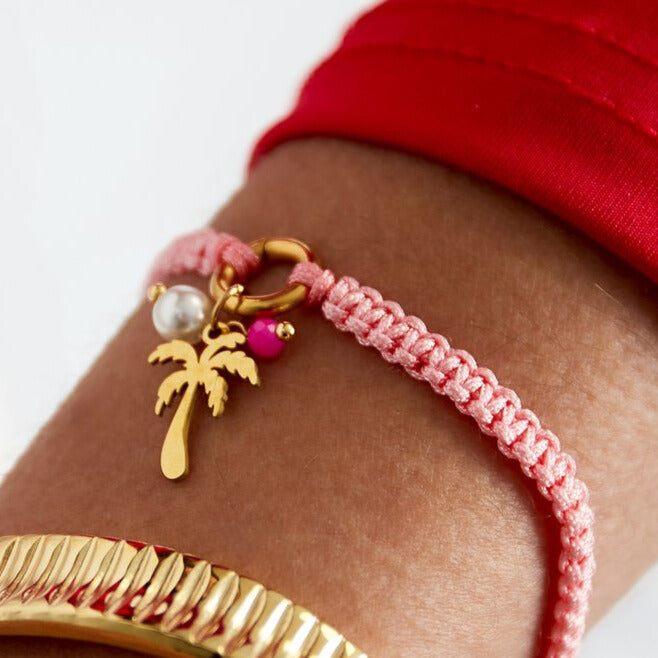 FRENCH RIVIERA | Mini Clover Charm Surgical Steel Bracelet (Silver)