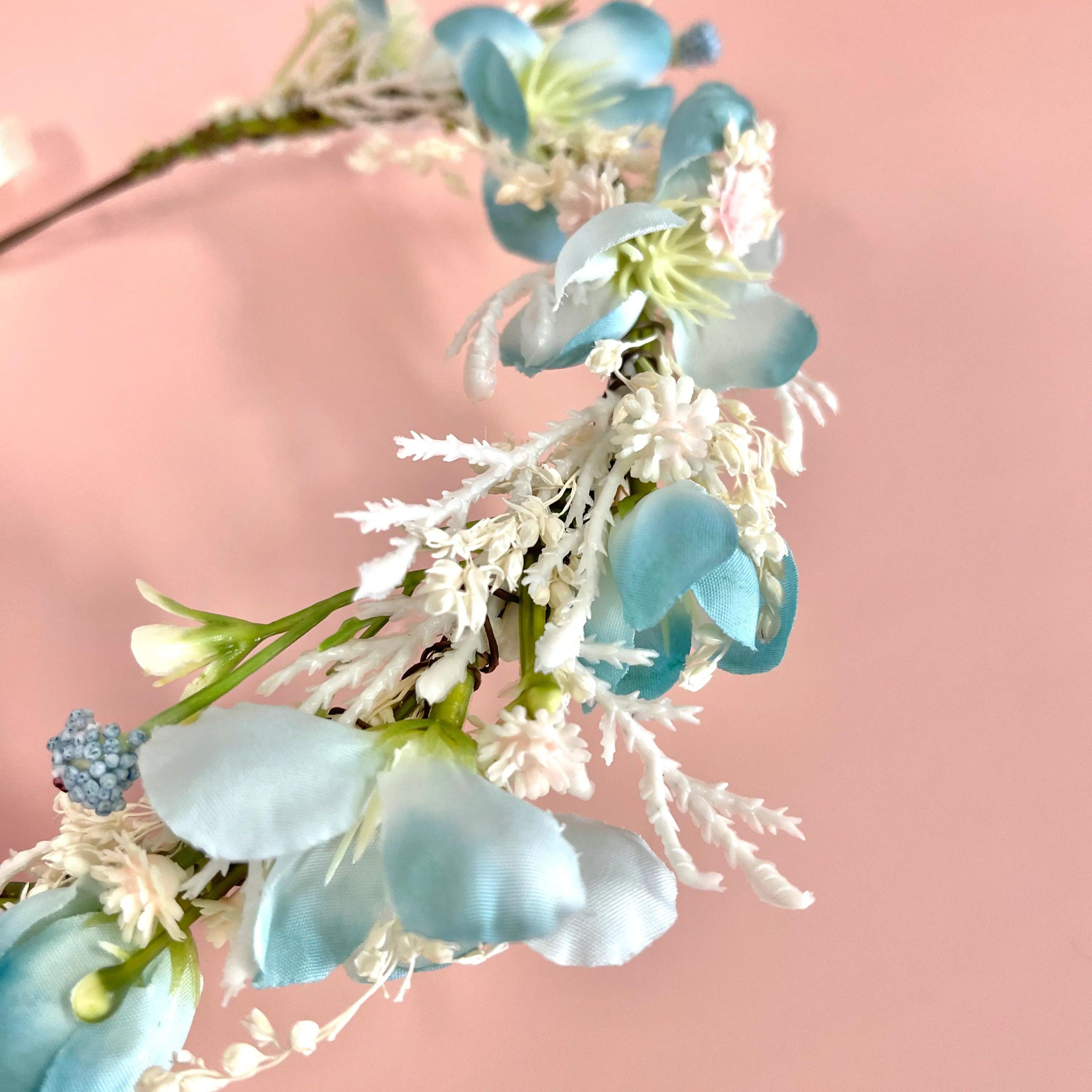 Flower crown | SUGAR SUGAR, Seaside Dream light blue flower headband