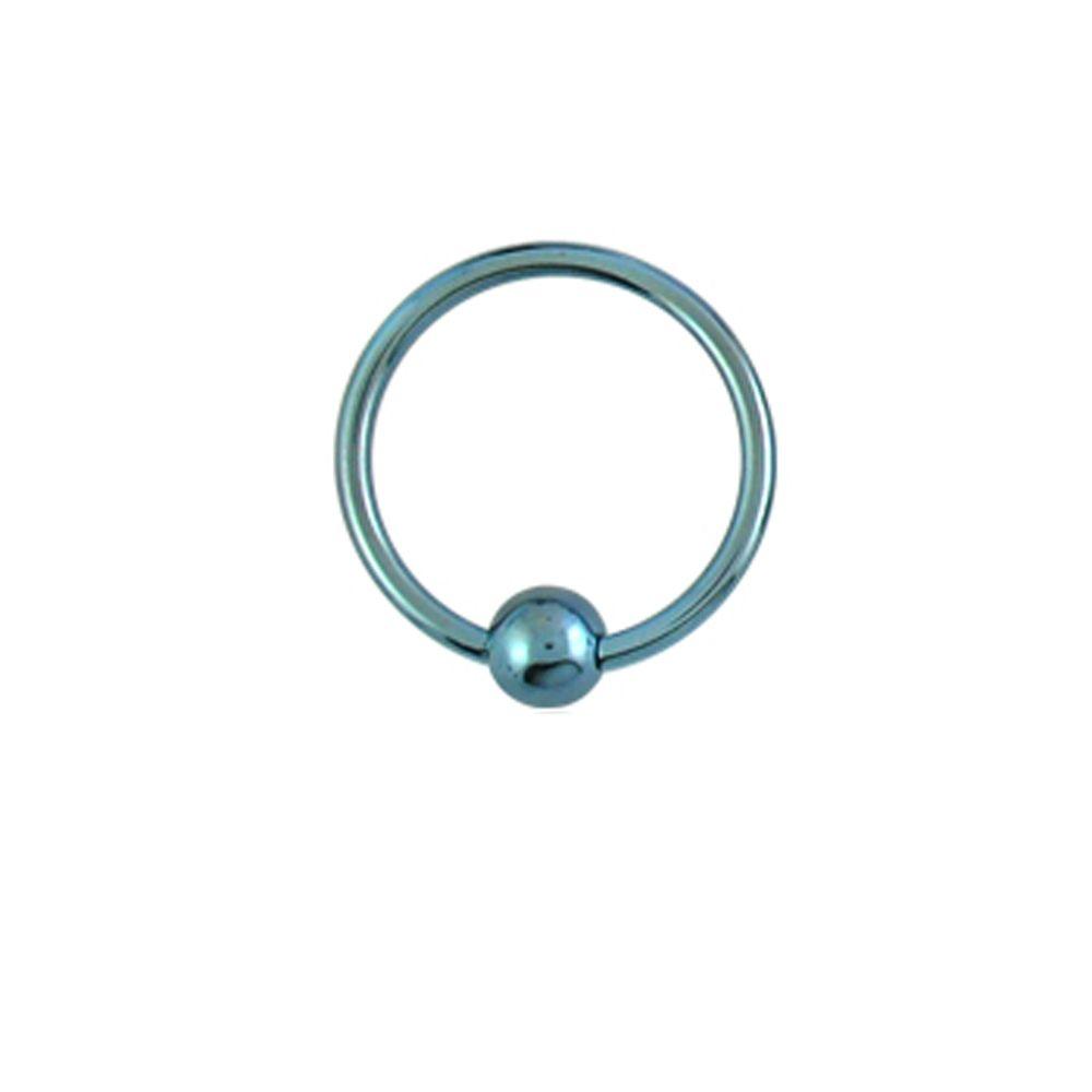Piercing ring, Blue ball lock ring Jewelry store Romeo & Julia