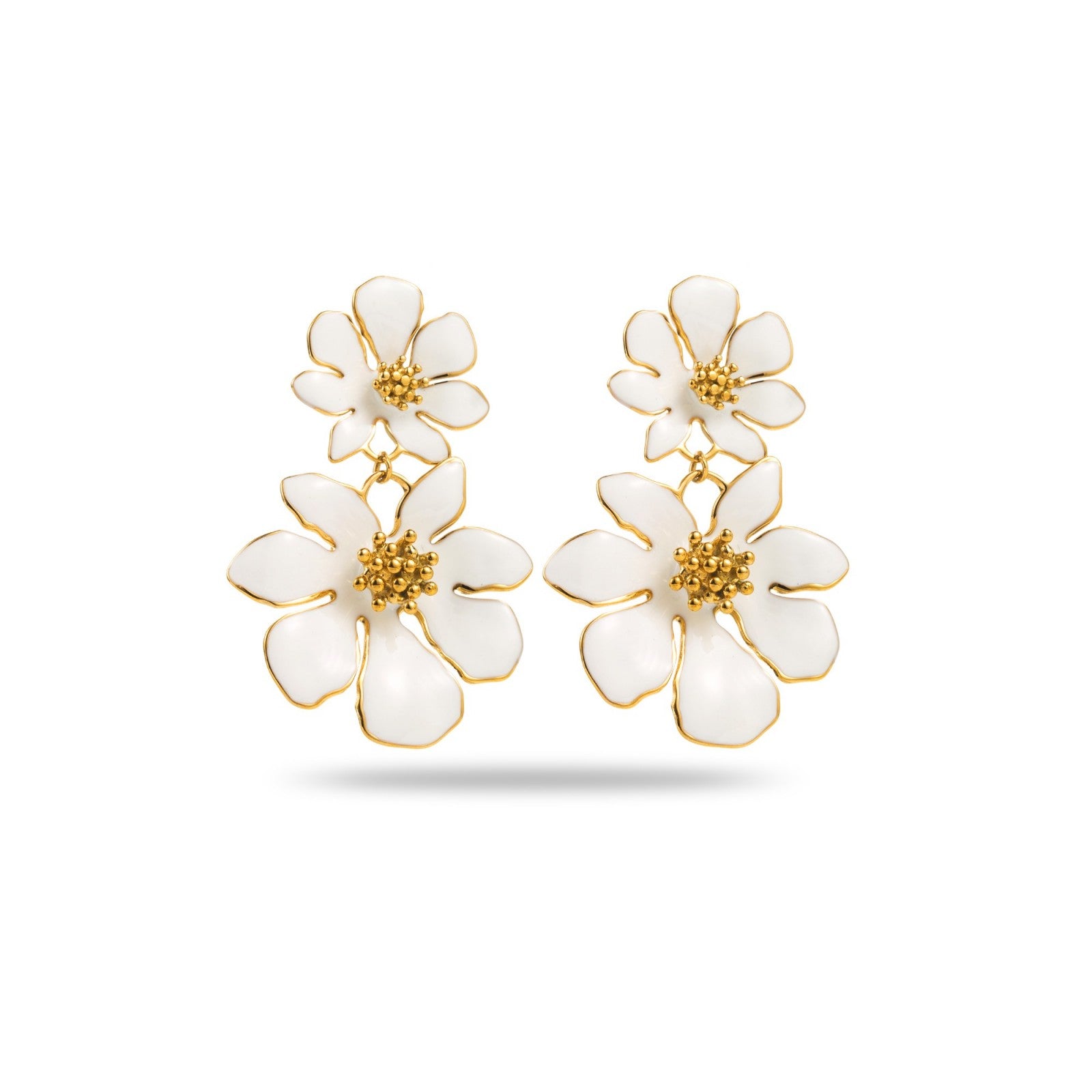 FRENCH RIVIERA | Coconut Blossom -statementkorvakorut kukkakoristeella