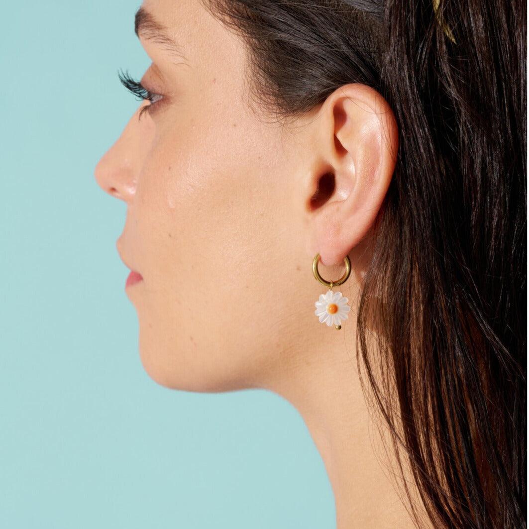 FRENCH RIVIERA | Julie -kirurginteräsrenkaat kukilla (turkoosi)