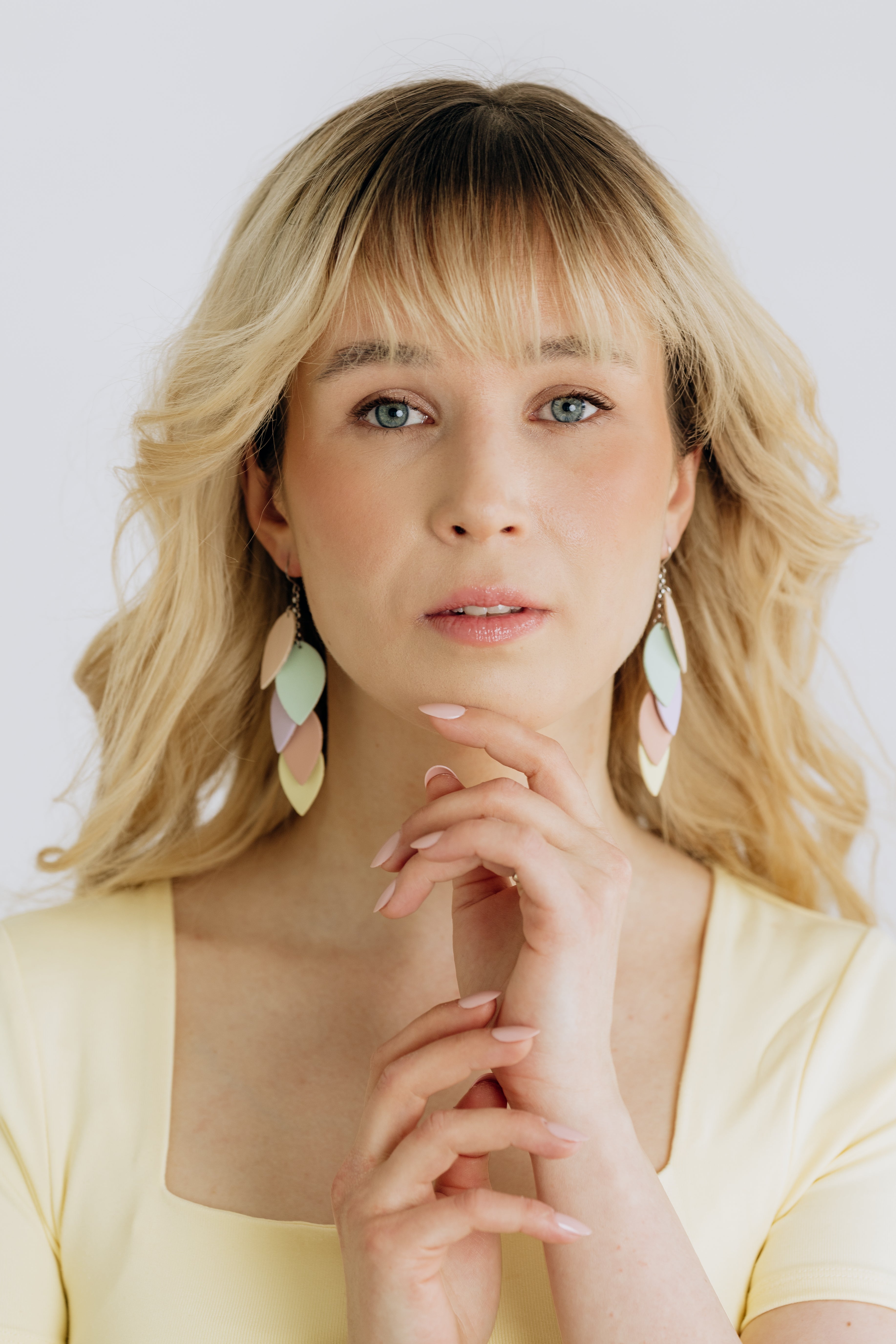 LEMPI earrings, Grain (pink)