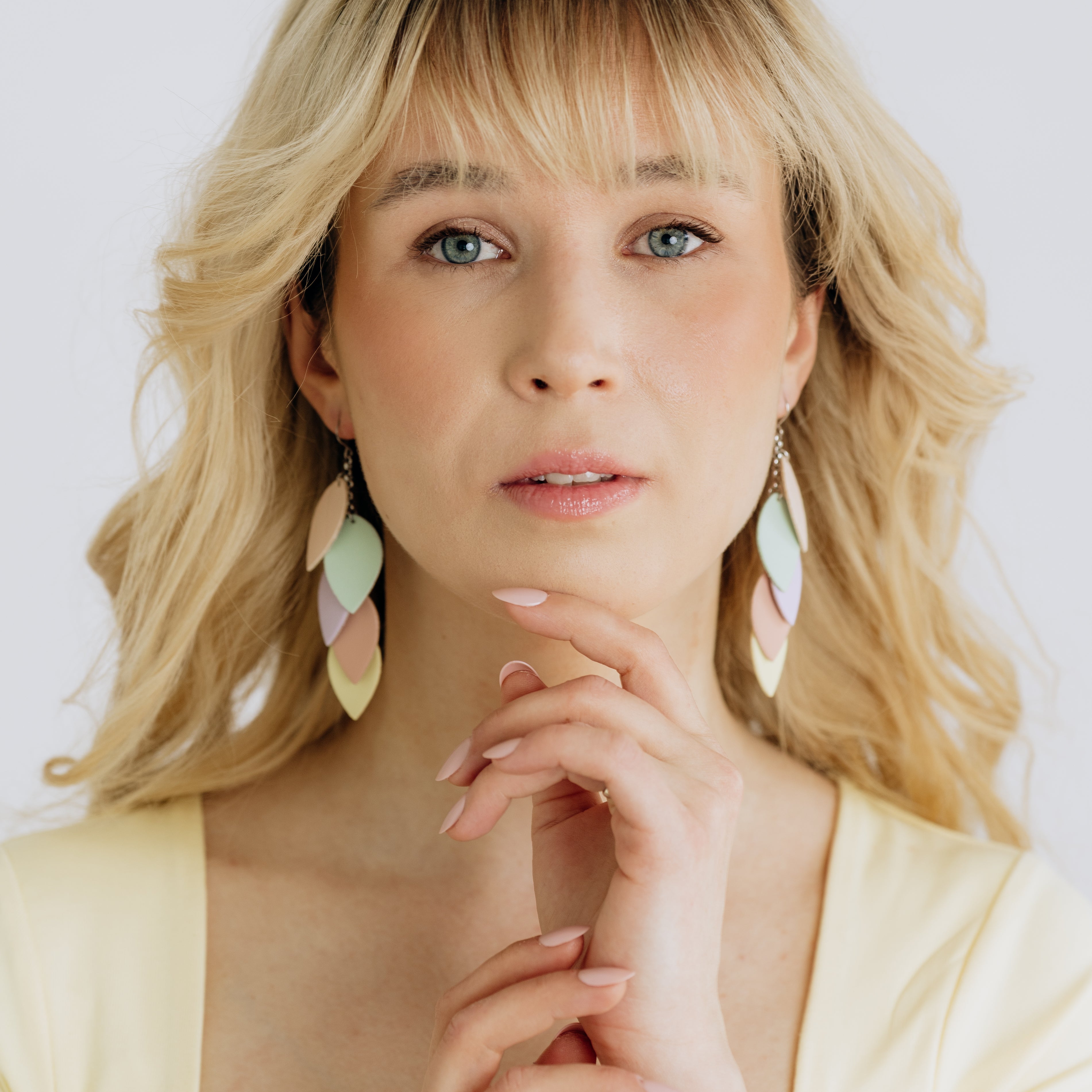 LEMPI earrings, Grain (pink)