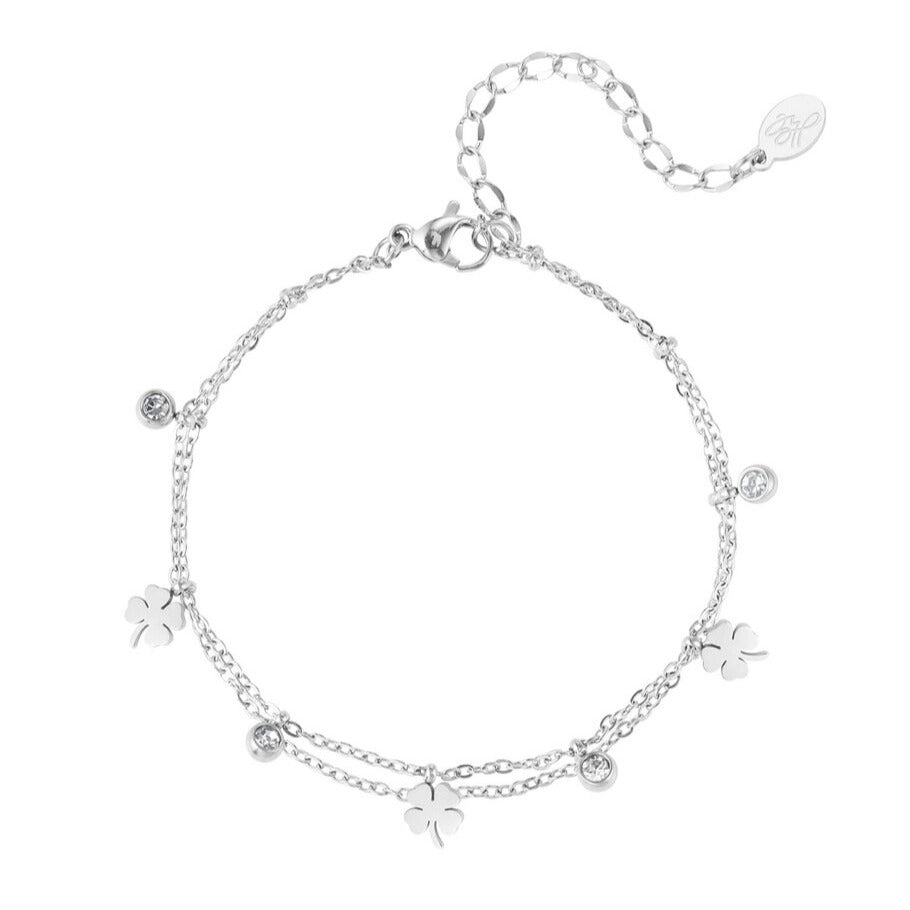 French Riviera | Lucky Glow – onnenapila rannekoru kirurginteräksestä (hopea)