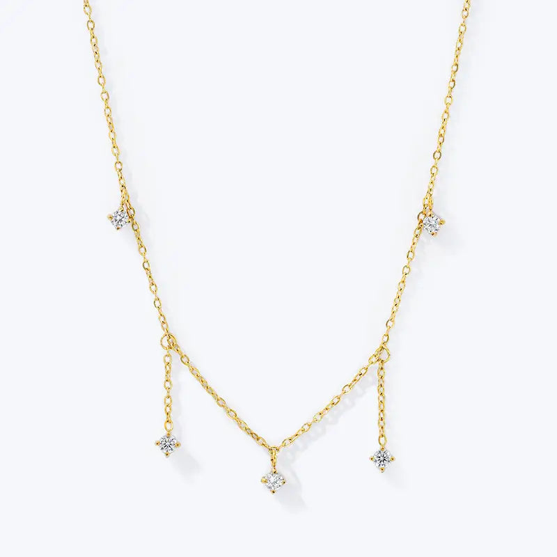 Kultainen ÉLINE L’ATELIER Summer Kiss -vyötäröketju kirkkailla cubic zirconia -kivillä