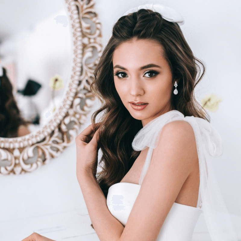 Korvakorut, ATHENA BRIDAL | Fabienne -kimaltavat pisarakorvakorut