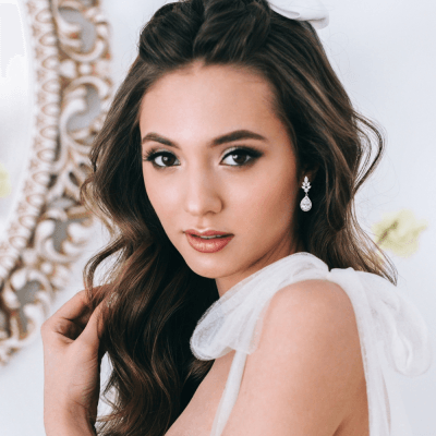 Earrings, ATHENA BRIDAL | Fabienne glittering drop earrings
