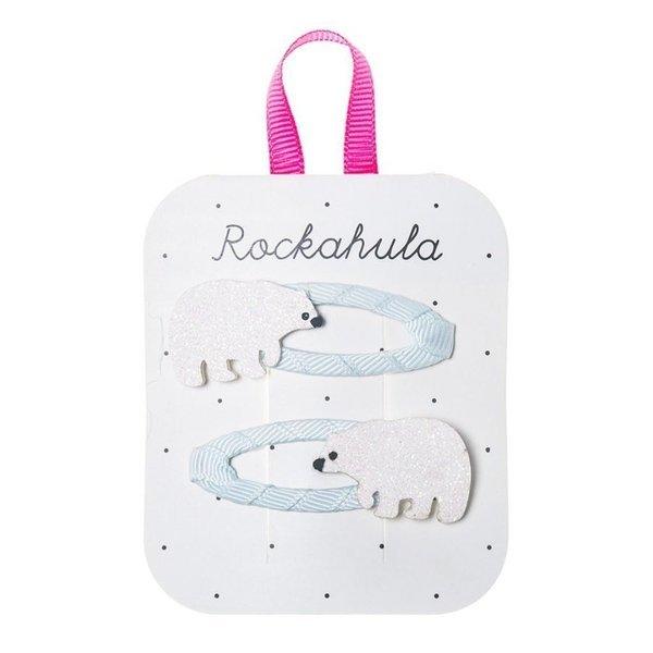 Hiuskoru/pinni, Rockahula KIDS|Polar Bear Glitter Clips