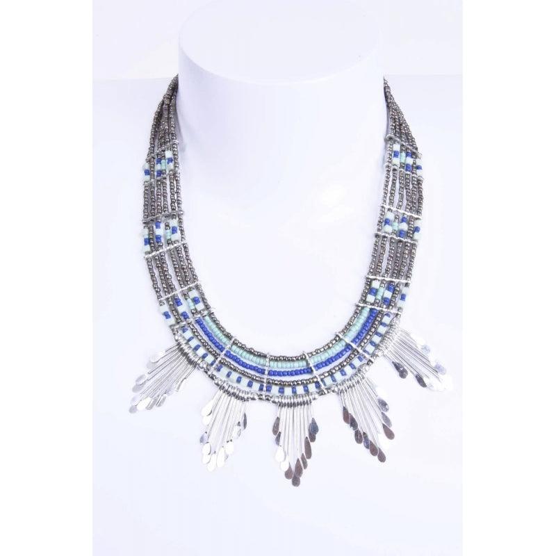 Kaulakoru/ATOLL-PALME,  Beads Collar in Turqoise