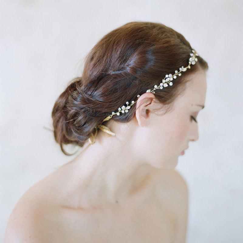 Hair ornament, headband/ROMANCE, Delicate Twine Headpiece in Gold