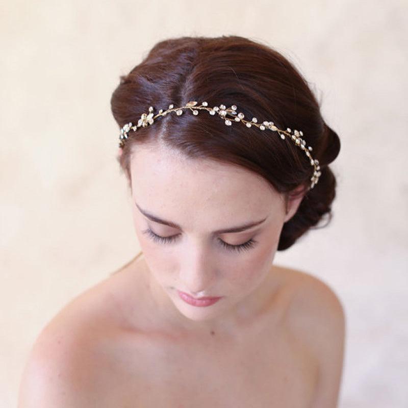 Hair ornament, headband/ROMANCE, Delicate Twine Headpiece in Gold