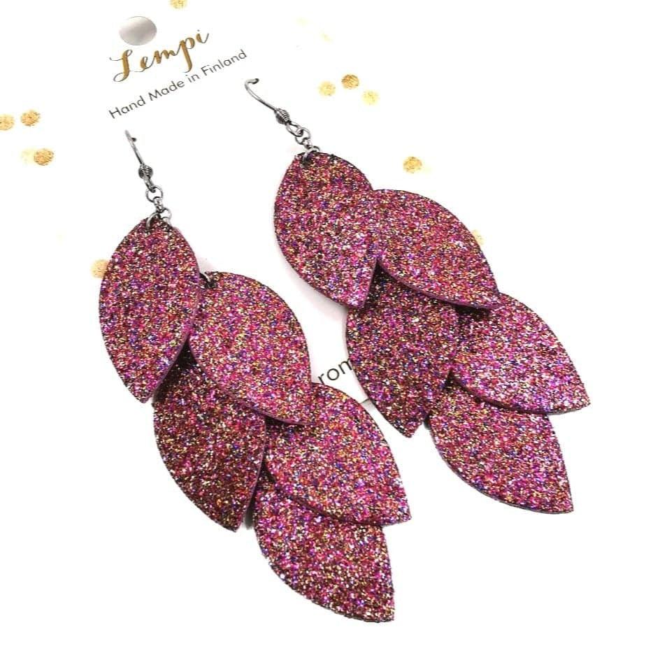 LEMPI-korvakorut, Vilja (multicolor glitter)