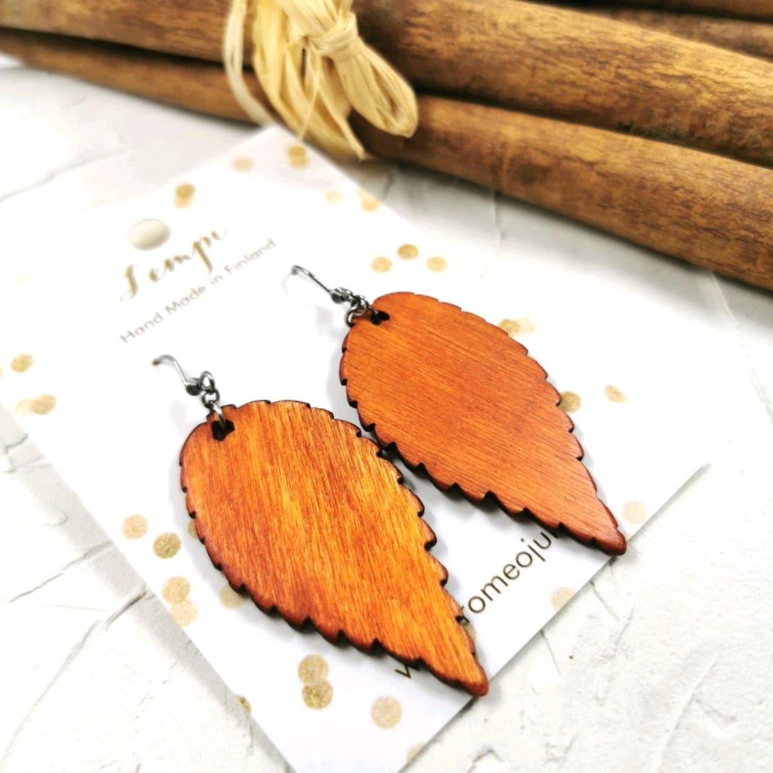 LEMPI earrings, Ruska (whole orange)