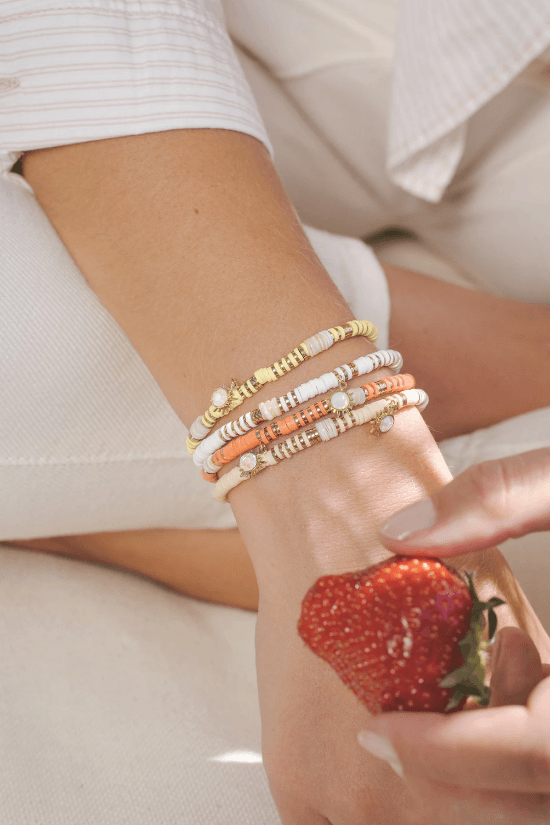 Rannekoru, BOHM PARIS|Bracelet Surf avec cristal pink