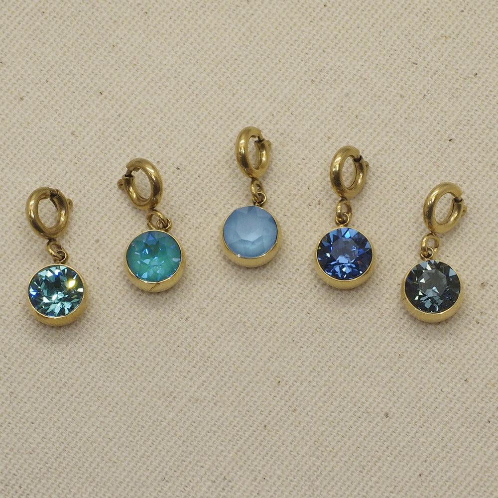 Maskotti/riipus, BOHM PARIS|Lockie Charm Cassy nuances bleues
