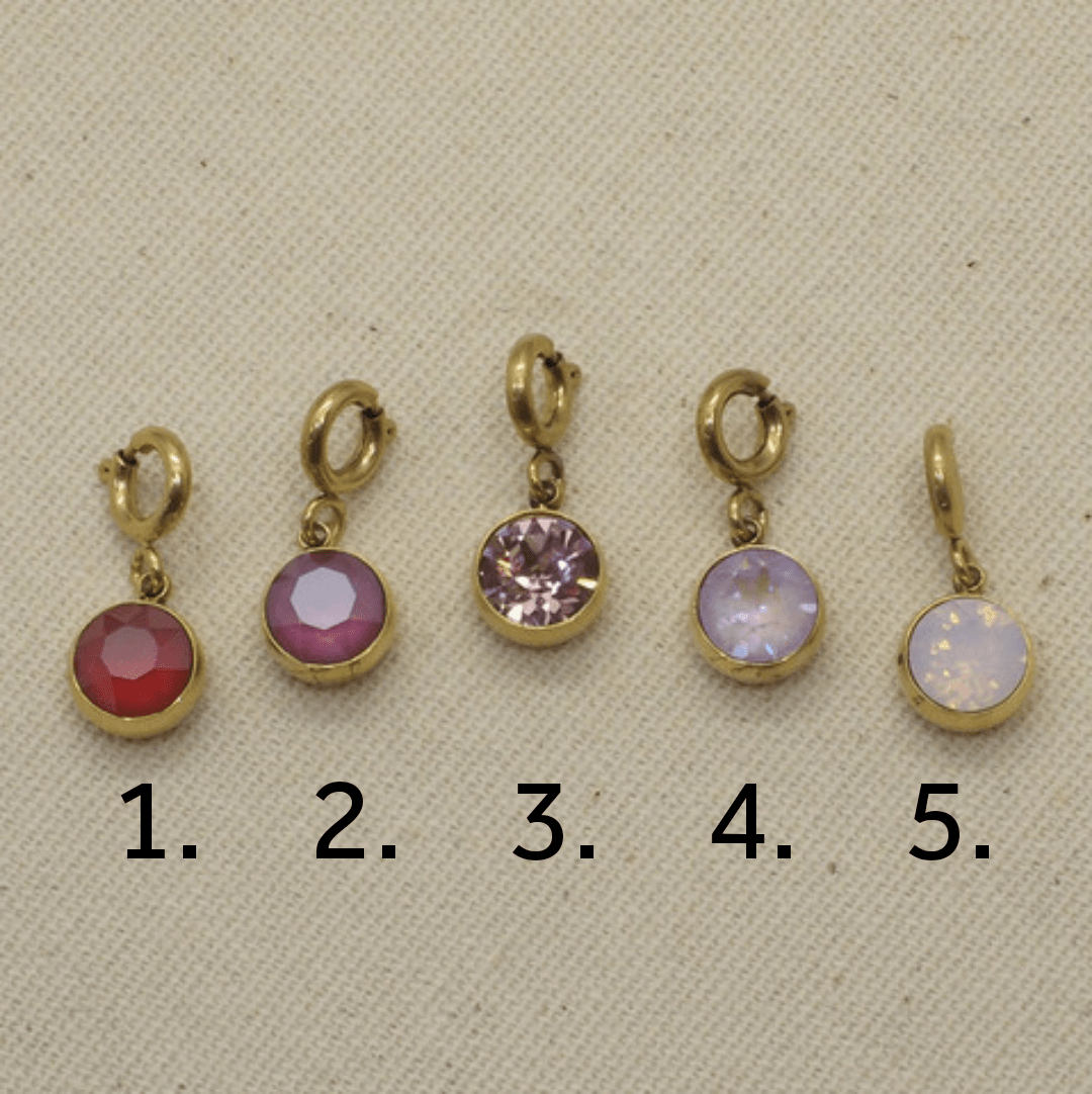 Maskotti/riipus, BOHM PARIS|Lockie Charm Cassy nuances roses