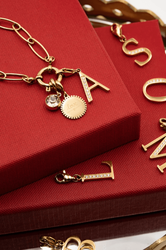 Maskotti/riipus, BOHM PARIS|Lockie Charm Cassy nuances roses
