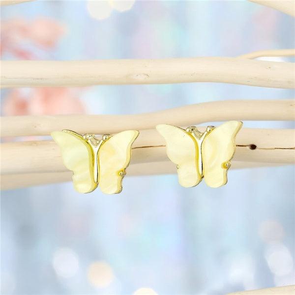 Korvakorut, FRENCH RIVIERA|Light Yellow Butterflies -perhoskorvakorut