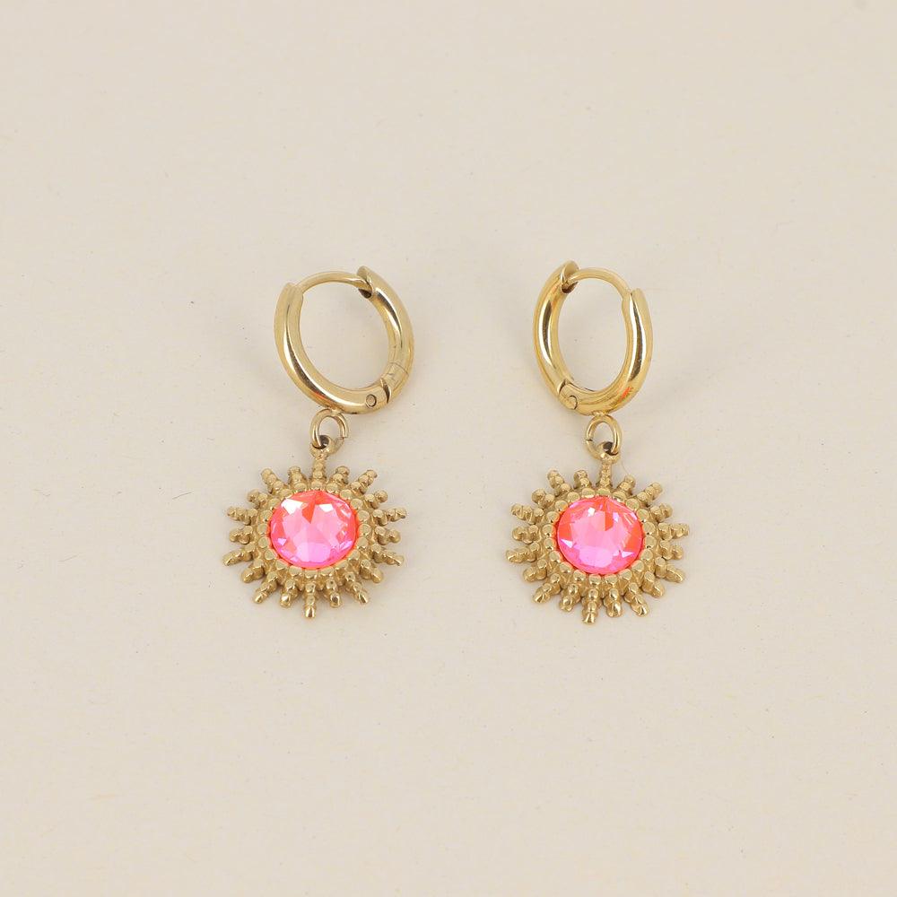 Korvakorut, BOHM PARIS | Boucles Dao avec cristal electric orange