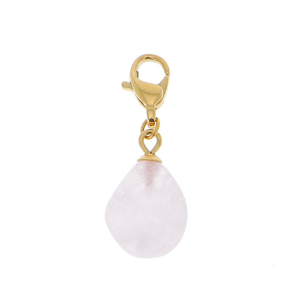 Maskotti/riipus, BOHM PARIS|Lockie Charm Naturelle quartz rose