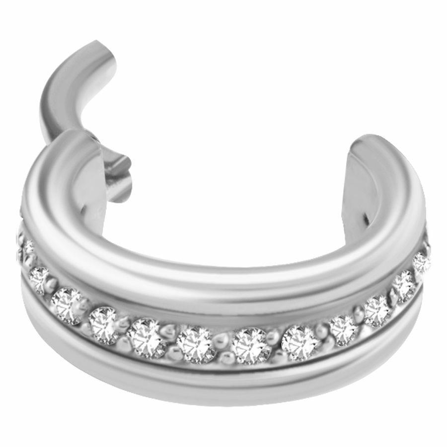 Lävistysrengas, Premium CZ Mini Segment Clicker in Steel
