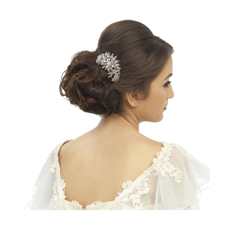 Hair jewelry, ATHENA BRIDAL JEWELERY|Extravagance Hair Comb in Rosegold