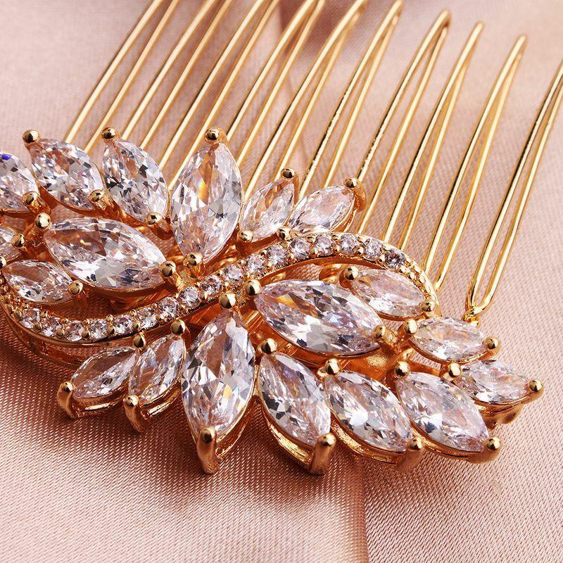 Hairpiece, ROMANCE|Small Elegant Hairpiece in Gold